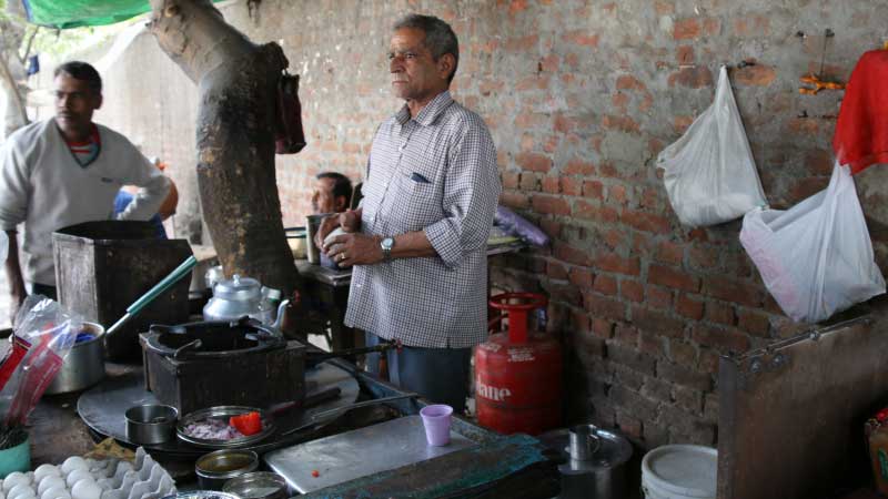 Sassi ka Dhaba, a cheap eatery outside the gates of IIT Delhi